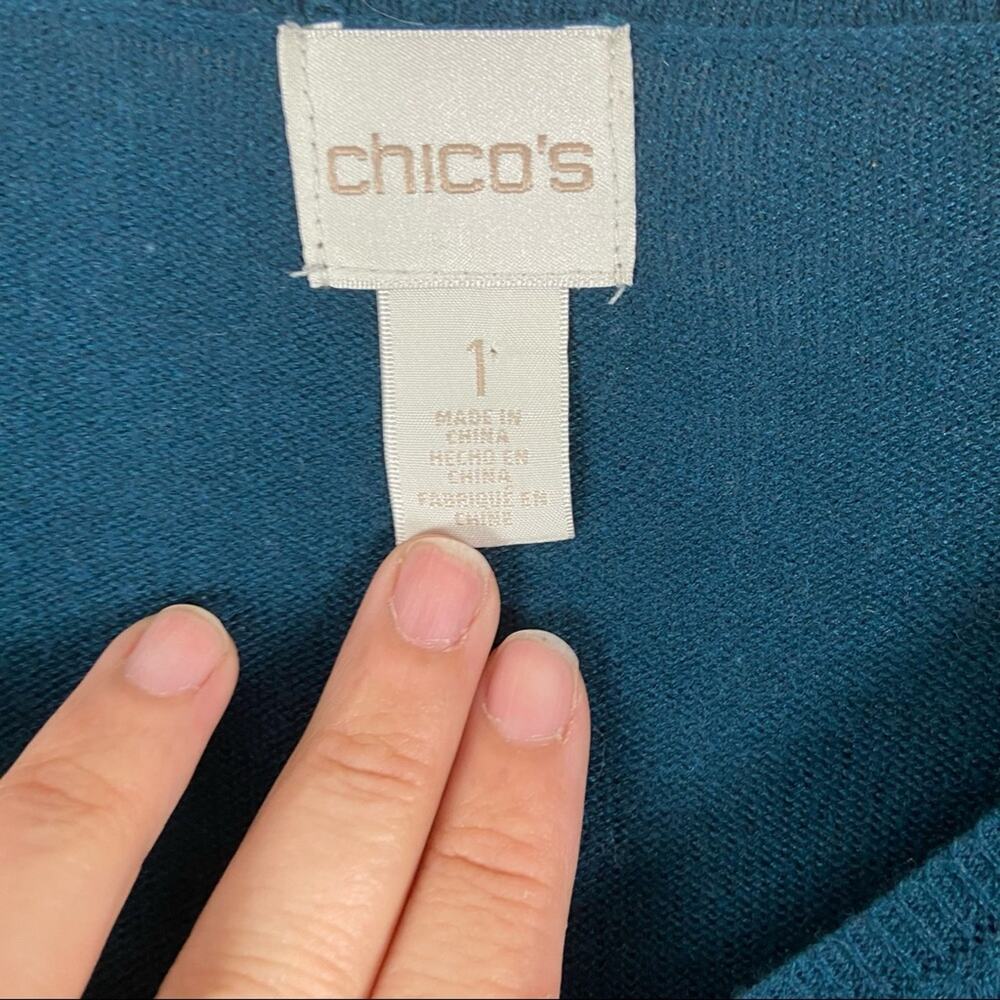 Chico’s Women's Cashmere Blend Sweater Size Small - Picture 3 of 7